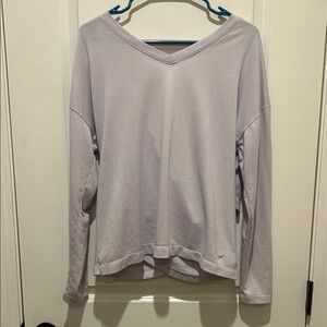 Women's Light Purple Open back Top